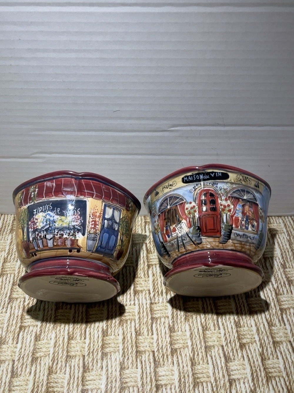 Certified International Kate McRostie Boulevard Bowls Set 2 Paris France 6”